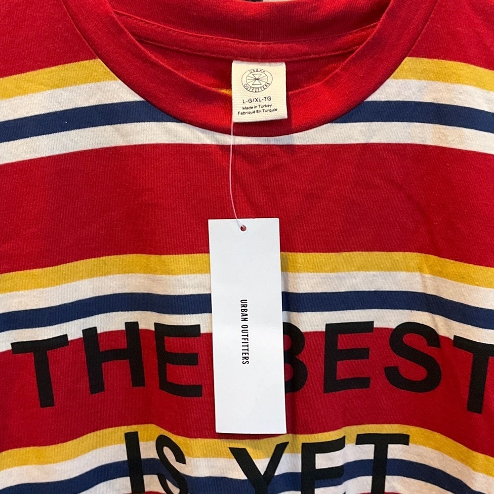Urban Outfitters Red Striped Tee - Picture 2 of 3